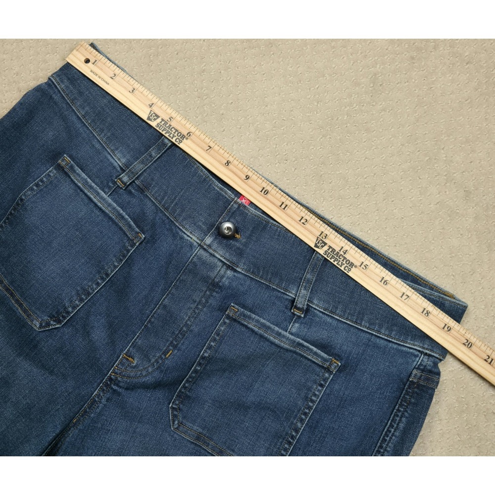 SPANX Wide Leg Denim-Blue Cropped Jeans - Picture 9 of 13